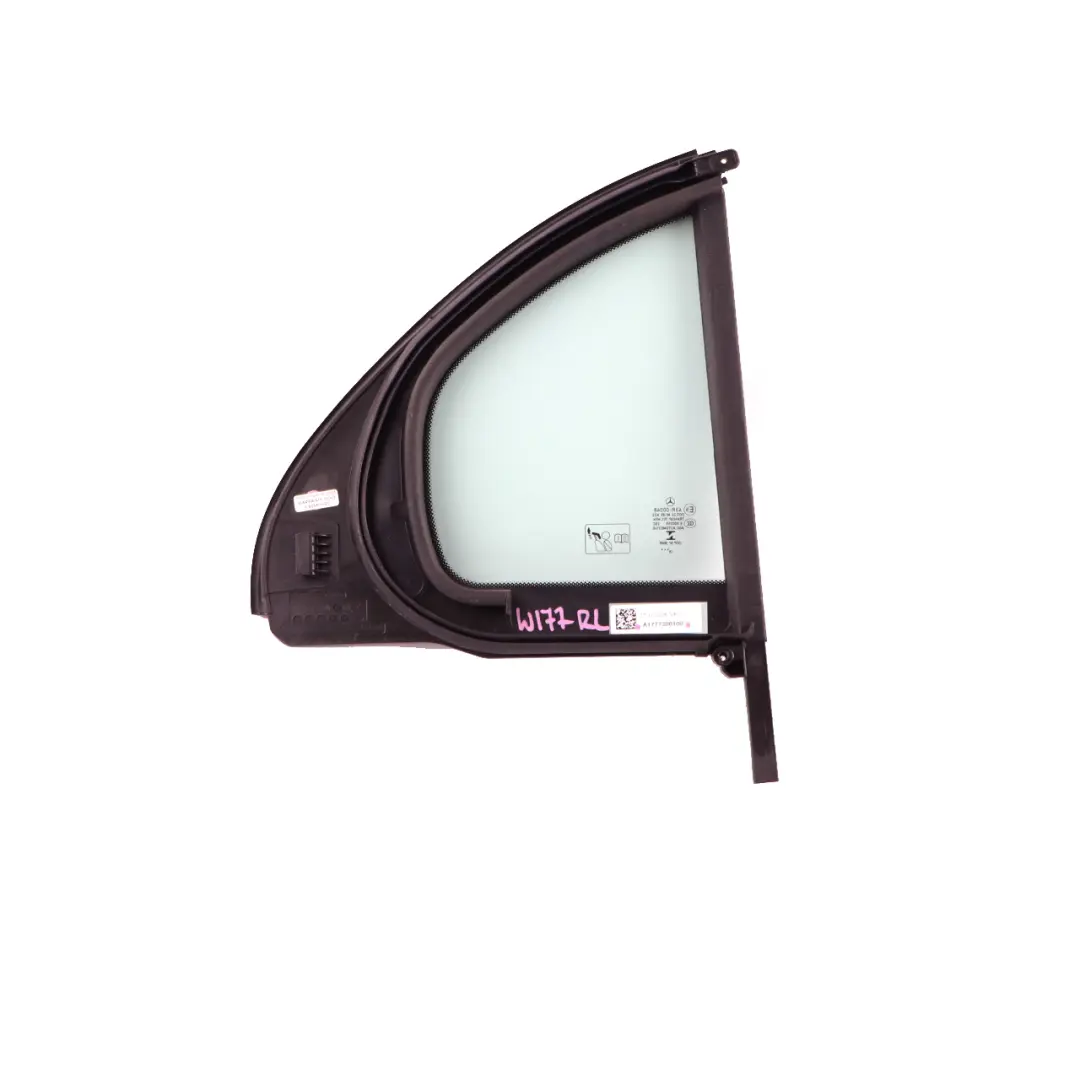 Mercedes W177 Window Glass Door Rear Left N/S Side Quarter AS2 - SKU A1777300100 - Part number A1777300100