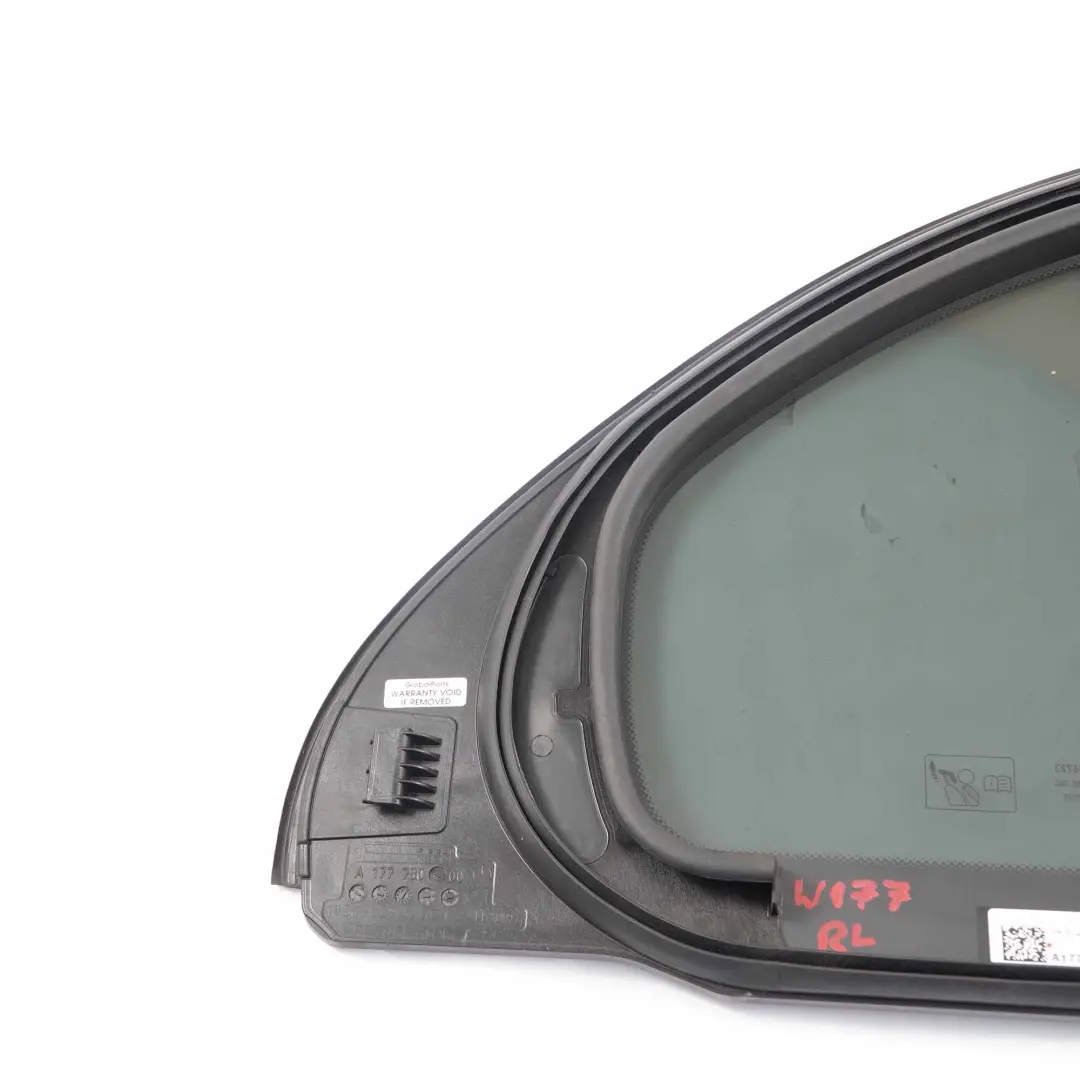Window Glass Rear Left N/S Door Quarter Tinted AS3 to Mercedes W177 with Part number A1777300300 Mercedes W177 Window Glass Rear Left N/S Door Quarter Tinted AS3 - SKU A1777300300 - Part number A1777300300