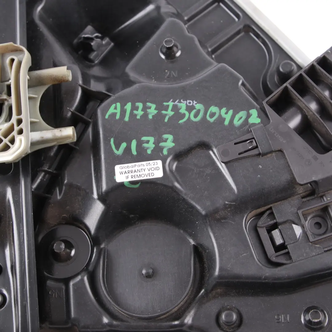 Window Regulator Lifter Mechanism Rear Right Door to Mercedes W177 with Part number A1777300402 Mercedes W177 Window Regulator Lifter Mechanism Rear Right Door - SKU A1777300402 - Part number A1777300402