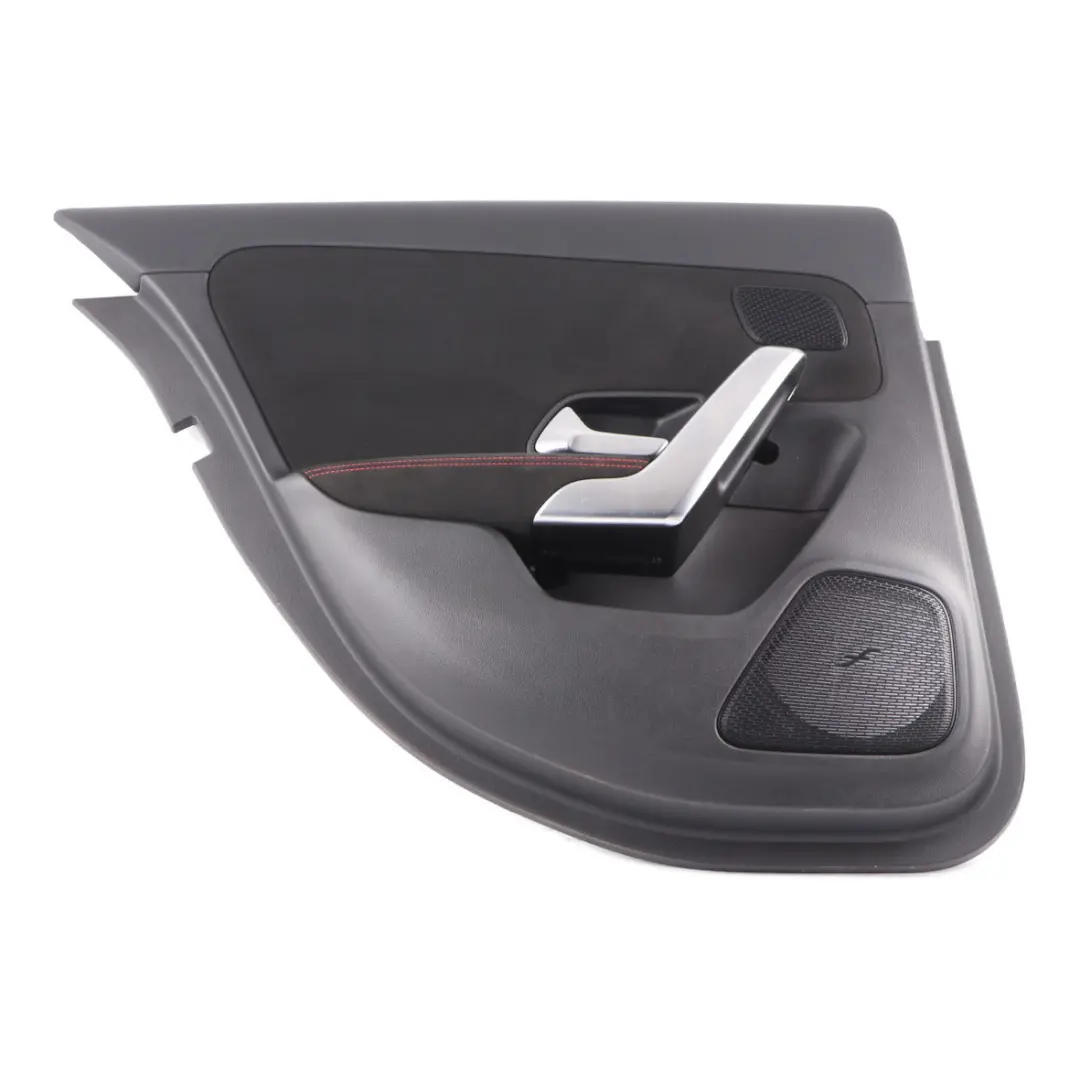 Door Card Mercedes W177 Left N/S Trim Panel Microfiber Alcantara Black to Rear with Part number A1777301102 Rear Door Card Mercedes W177 Left N/S Trim Panel Microfiber Alcantara Black - SKU A1777301102 - Part number A1777301102