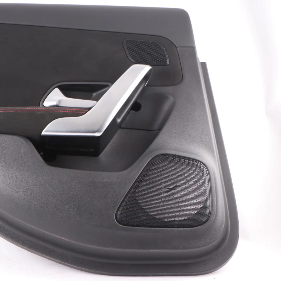 Door Card Mercedes W177 Left N/S Trim Panel Microfiber Alcantara Black to Rear with Part number A1777301102 Rear Door Card Mercedes W177 Left N/S Trim Panel Microfiber Alcantara Black - SKU A1777301102 - Part number A1777301102