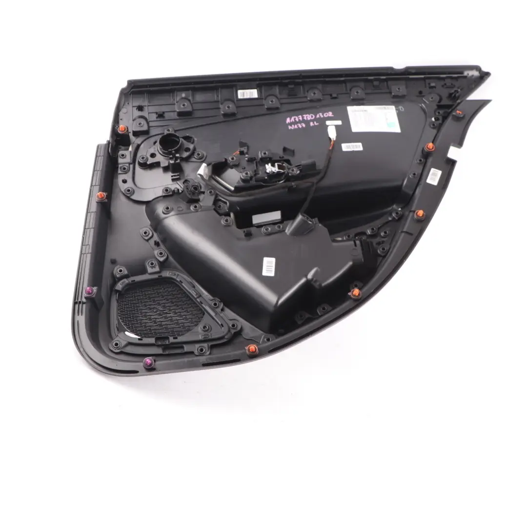 Rear Door Card Mercedes W177 Left N/S Trim Panel Cover Imitation Leather Black - SKU A1777301302 - Part number A1777301302