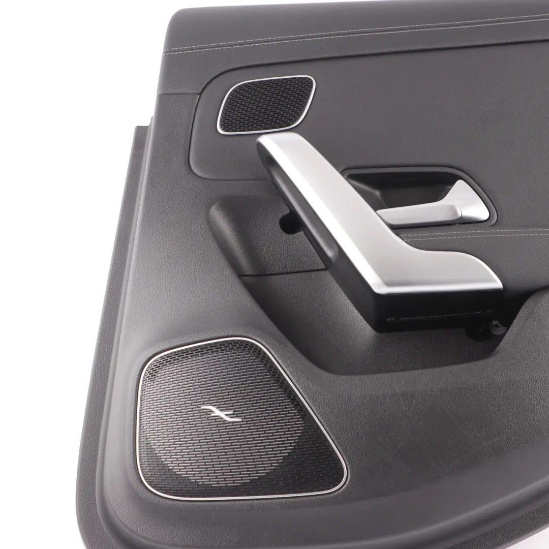 Door Card Mercedes W177 Right O/S Trim Panel Cover Imitation Leather Black to Rear with Part number A1777301402 Rear Door Card Mercedes W177 Right O/S Trim Panel Cover Imitation Leather Black - SKU A1777301402 - Part number A1777301402