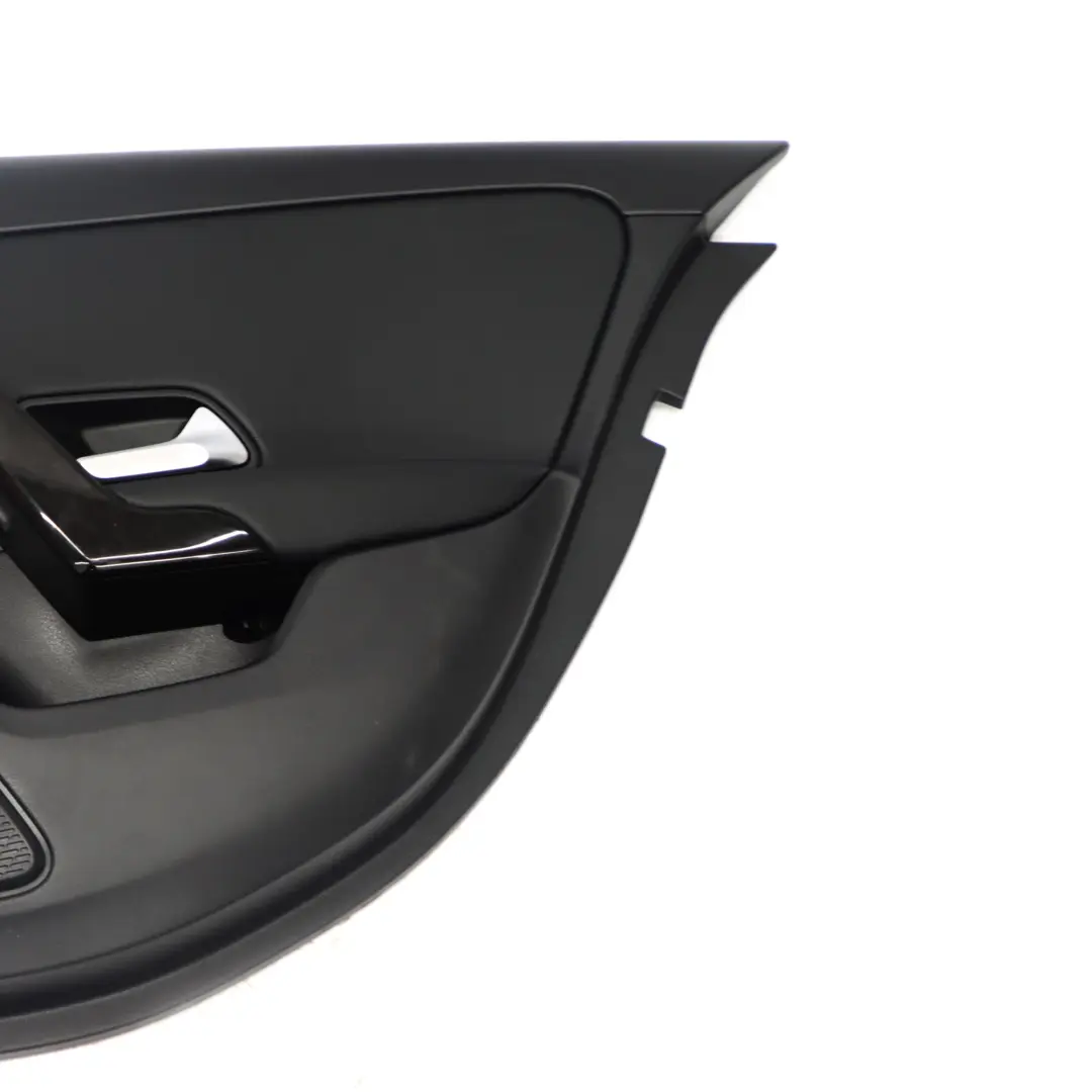 Mercedes W177 Boczek Panel Drzwi Prawy Tylny Czarna Skóra - SKU A1777303200-1 - Numer Części A1777303200