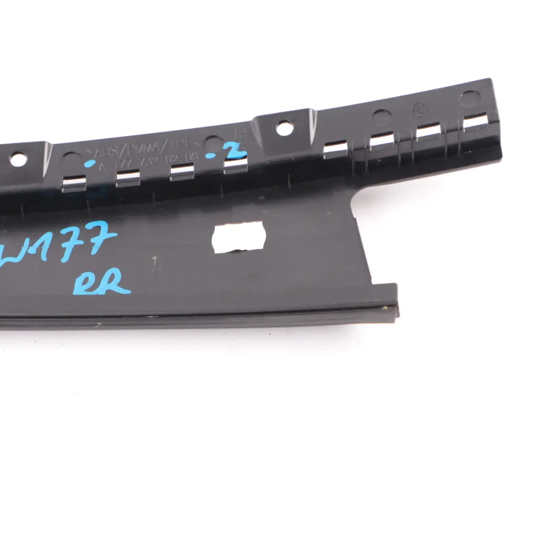 Finisher Window Pillar Cover Rear Right O/S High Gloss to Mercedes W177 with Part number A1777320200 Mercedes W177 Finisher Window Pillar Cover Rear Right O/S High Gloss - SKU A1777320200-2 - Part number A1777320200