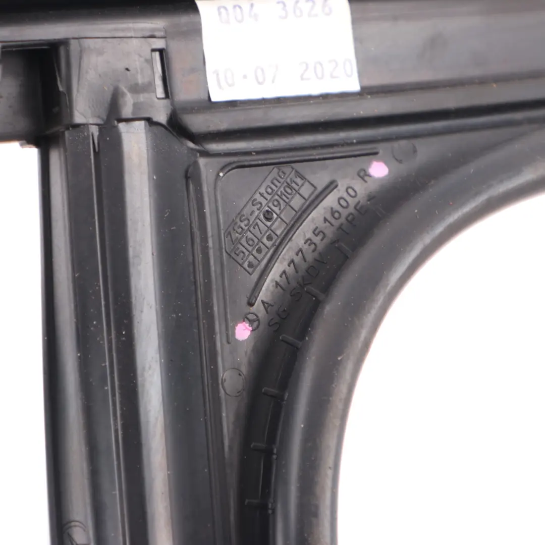 Window Seal Door Rear Right Sealing Gasket Frame to Mercedes W177 with Part number A1777351600 Mercedes W177 Window Seal Door Rear Right Sealing Gasket Frame - SKU A1777351600 - Part number A1777351600