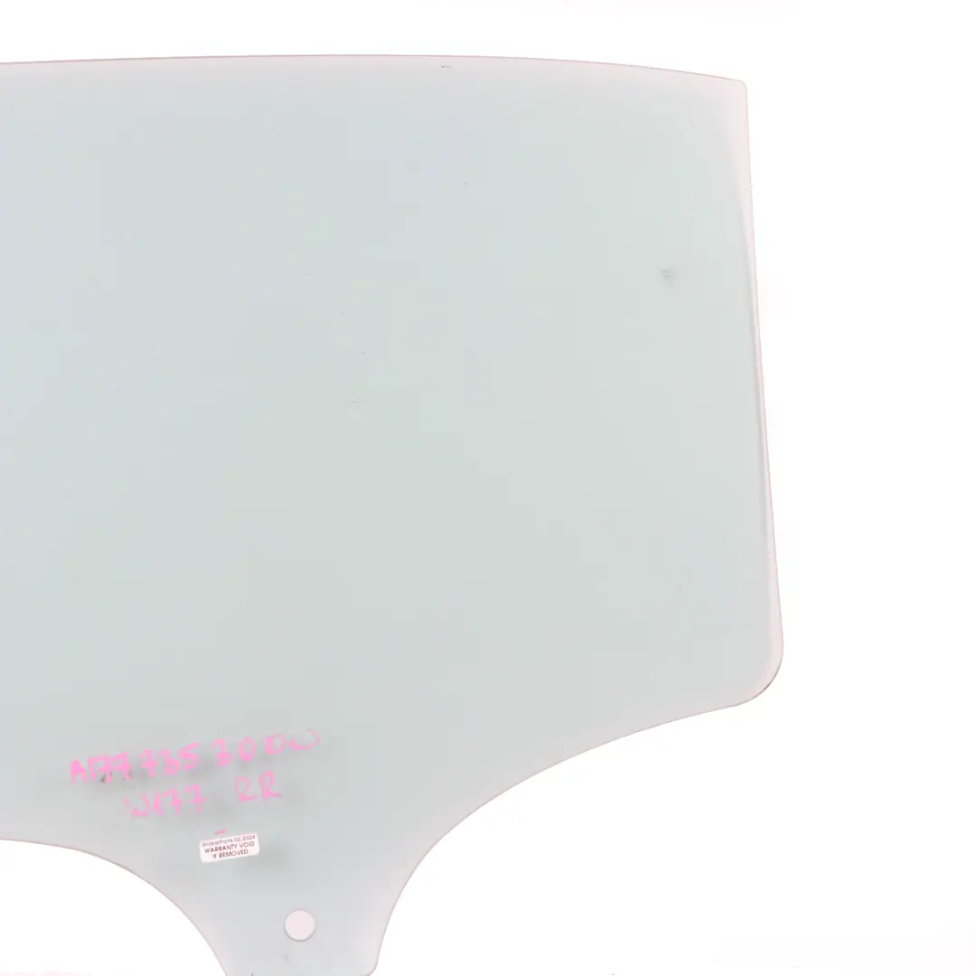 Cristal Puerta Trasera Derecha Acristalamiento AS2 para Mercedes W177 con número de pieza A1777353000 Mercedes W177 Cristal Puerta Trasera Derecha Acristalamiento AS2 - SKU A1777353000 - Número de pieza A1777353000