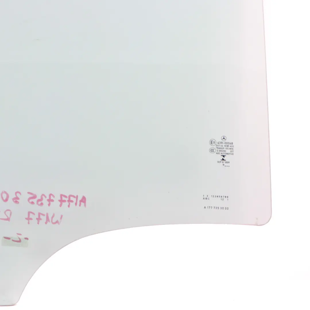 Mercedes W177 Fenster Glas Tür hinten rechts Verglasung AS2 - SKU A1777353000 - Teilenummer A1777353000