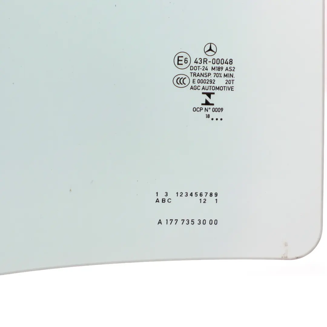 Mercedes W177 Fenster Glas Tür hinten rechts Verglasung AS2 - SKU A1777353000 - Teilenummer A1777353000