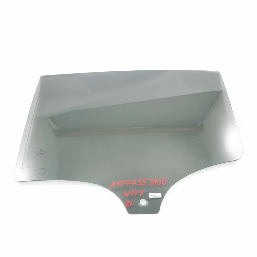 Cristal Trasero Izquierdo Puerta Tintado AS3 para Mercedes W177 con número de pieza A1777353100 Mercedes W177 Cristal Trasero Izquierdo Puerta Tintado AS3 - SKU A1777353100 - Número de pieza A1777353100