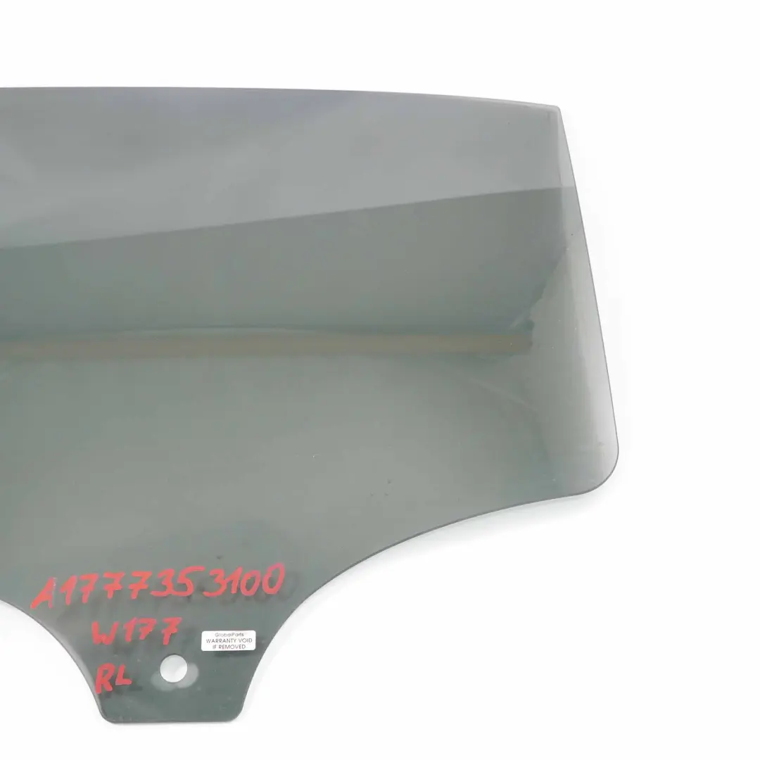 Cristal Trasero Izquierdo Puerta Tintado AS3 para Mercedes W177 con número de pieza A1777353100 Mercedes W177 Cristal Trasero Izquierdo Puerta Tintado AS3 - SKU A1777353100 - Número de pieza A1777353100
