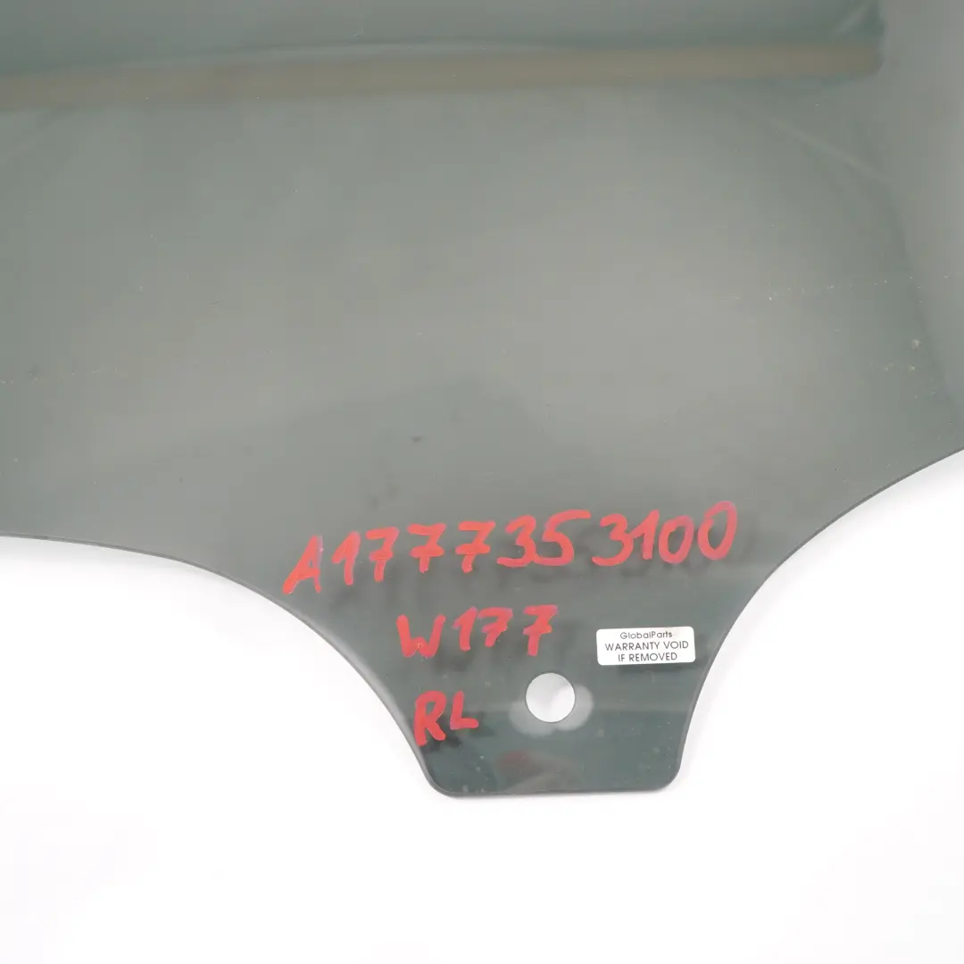 Arriere Gauche Vert Verre Vitre AS3 pour Mercedes W177 à propos du numéro de pièce A1777353100 Mercedes W177 Arriere Gauche Vert Verre Vitre AS3 - SKU A1777353100 - Numéro de pièce A1777353100