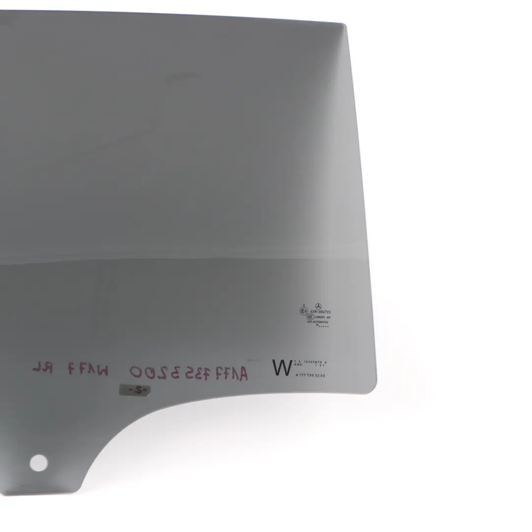 Mercedes W177 Window Glass Rear Right O/S Door Glazing Tinted AS3 - SKU A1777353200 - Part number A1777353200