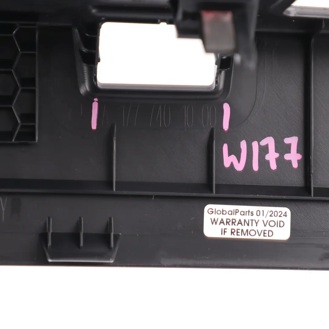 Mercedes W177 Rear Boot Lid Tailgate Lower Trim Panel Cover Black - SKU A1777401000 - Part number A1777401000