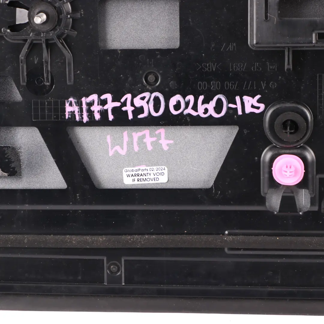 Trunk Tailgate Rear Spoiler Panel Iridium Silver 775 A1777900300 to Mercedes W177 with Part number A1777902600 Mercedes W177 Trunk Tailgate Rear Spoiler Panel Iridium Silver 775 A1777900300 - SKU A1777902600-IRS - Part number A1777902600