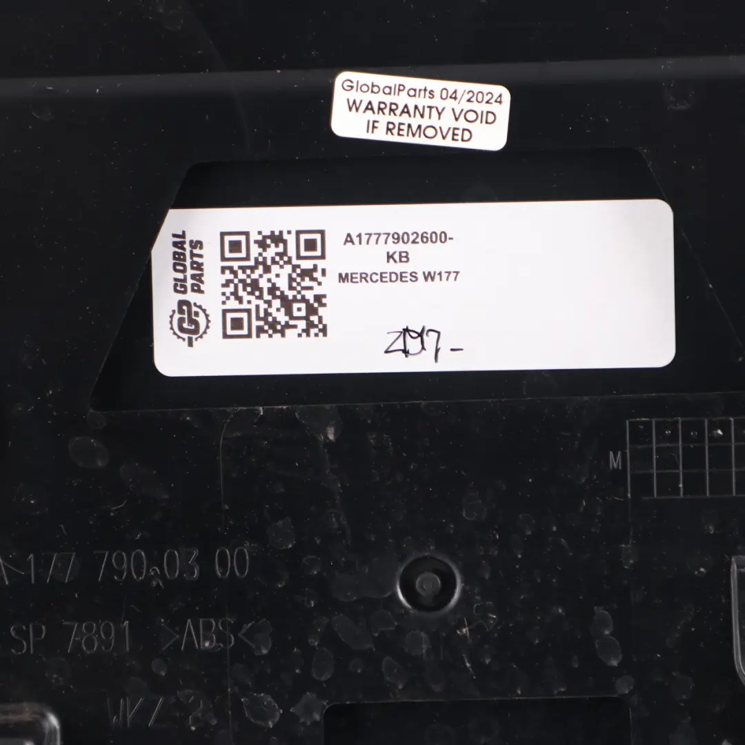 Mercedes W177 Trunk Tailgate Rear Spoiler Panel Kosmos Black Metallic - 191 - SKU A1777902600-KB - Part number A1777902600