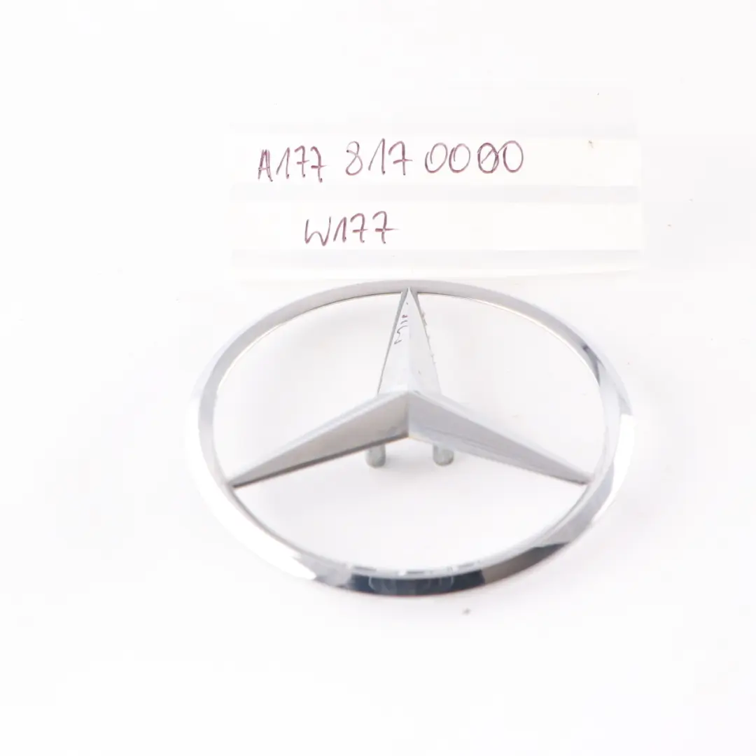 Emblema Tapa Maletero Portón Trasero Logo Estrella para Mercedes W177 con número de pieza A1778170000 Mercedes W177 Emblema Tapa Maletero Portón Trasero Logo Estrella - SKU A1778170000 - Número de pieza A1778170000