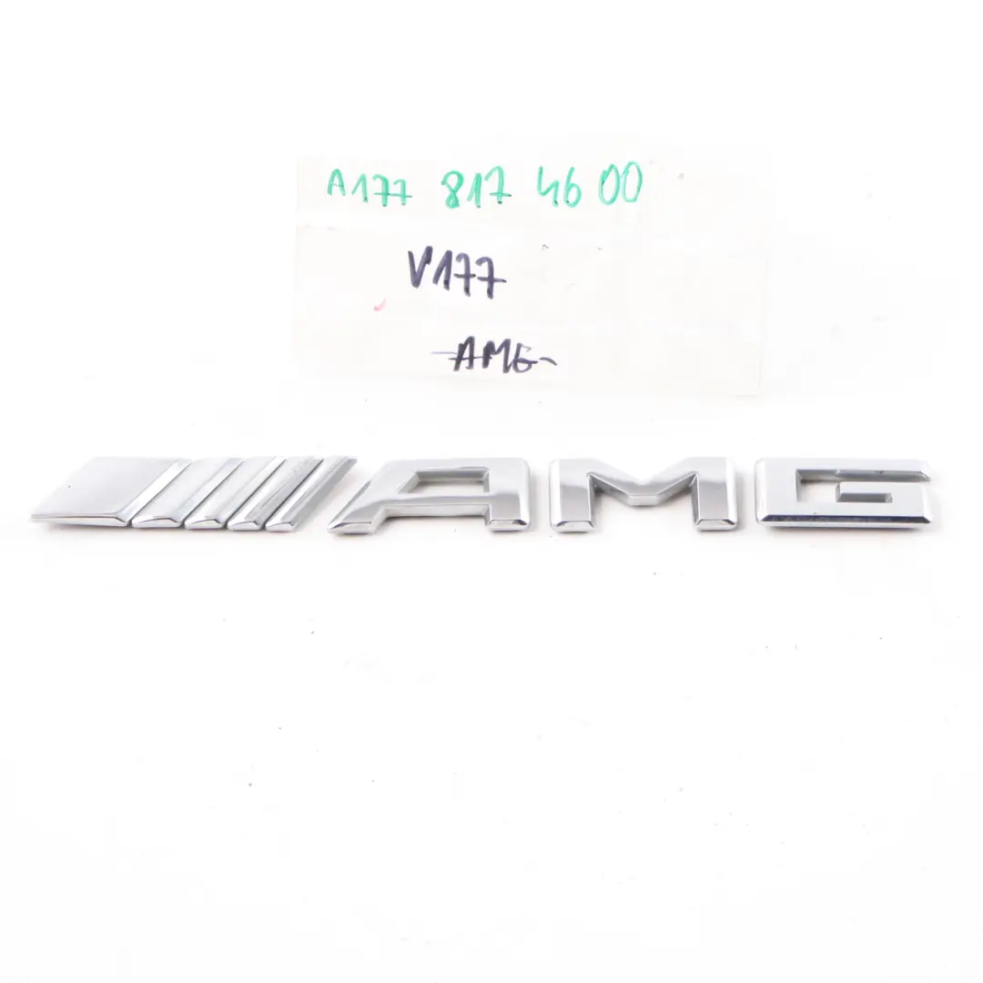 l'emblème coffre arrière collé couvercle coffre AMG pour Mercedes W177 AMG Logo à propos du numéro de pièce A1778174600 Mercedes W177 AMG Logo l'emblème coffre arrière collé couvercle coffre AMG - SKU A1778174600 - Numéro de pièce A1778174600