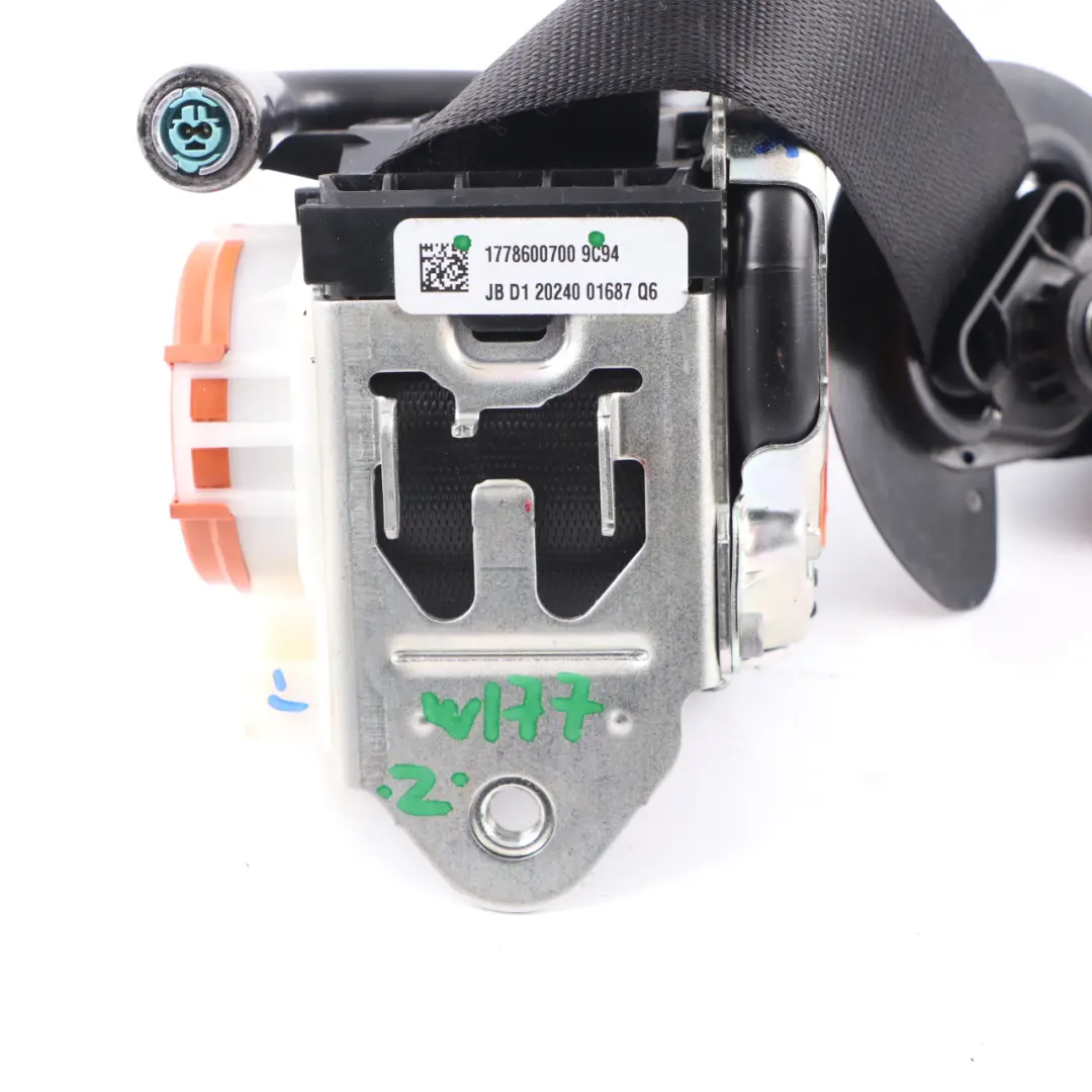 Mercedes W177 V177 Seat Belt Safety Seatbelt Front Left Black - SKU A1778600700 - Part number A1778600700