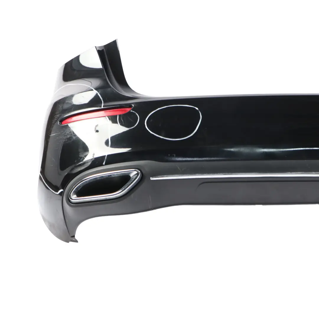 Mercedes W177 Bumper Rear Trim Panel Covering Kosmos Cosmic Black Metallic - 191 - SKU A1778800500-KB - Part number A1778800500