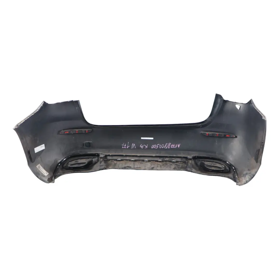 Bumper Rear Trim Panel Covering Kosmos Cosmic Black Metallic - 191 to Mercedes W177 with Part number A1778800500 Mercedes W177 Bumper Rear Trim Panel Covering Kosmos Cosmic Black Metallic - 191 - SKU A1778800500-KB - Part number A1778800500
