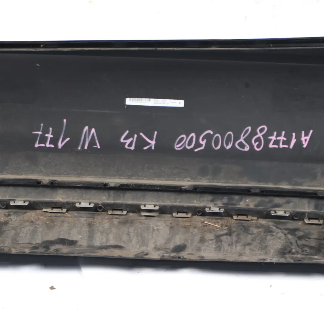 Mercedes W177 Bumper Rear Trim Panel Covering Kosmos Cosmic Black Metallic - 191 - SKU A1778800500-KB - Part number A1778800500