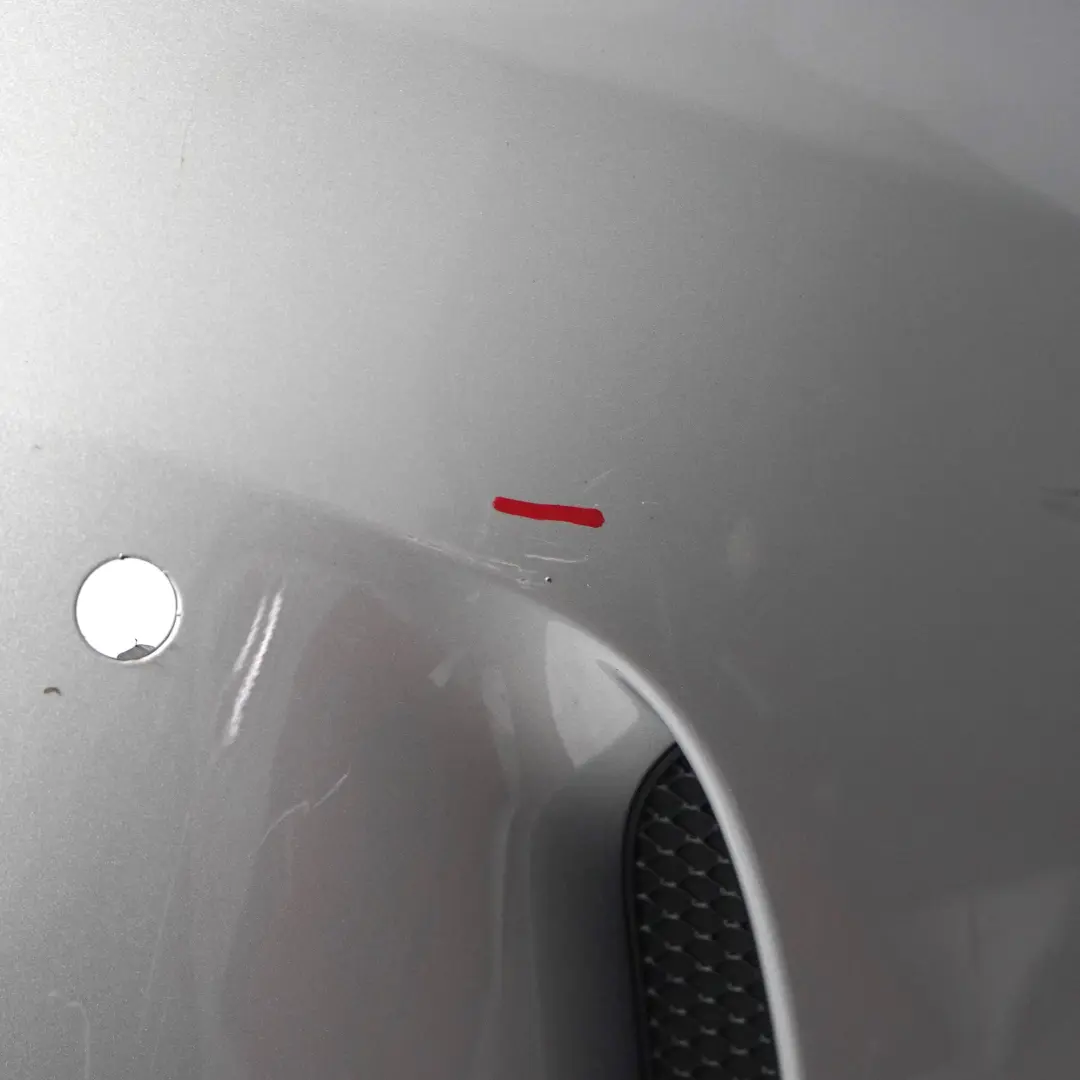 Bumper Rear AMG Trim Panel Covering Iridium Silver Metallic - 775 to Mercedes W177 with Part number A1778804801 Mercedes W177 Bumper Rear AMG Trim Panel Covering Iridium Silver Metallic - 775 - SKU A1778804801-IRS - Part number A1778804801