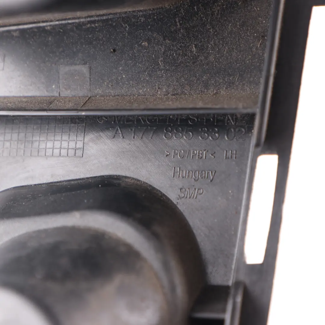 Bumper Carrier Left N/S Mount Support Bracket to Mercedes W177 Rear with Part number A1778853302 Mercedes W177 Rear Bumper Carrier Left N/S Mount Support Bracket - SKU A1778853302 - Part number A1778853302