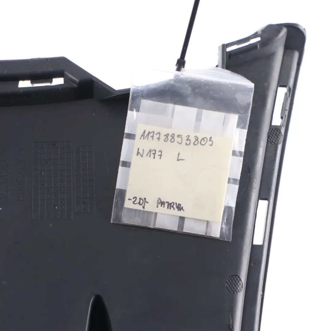 Front Bumper Trim Lower Bracket Left N/S Grille to Mercedes W177 AMG with Part number A1778853803 Mercedes W177 AMG Front Bumper Trim Lower Bracket Left N/S Grille - SKU A1778853803 - Part number A1778853803