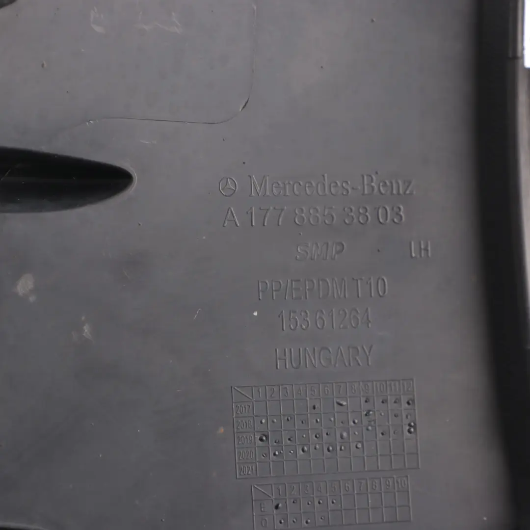 Mercedes W177 AMG Front Bumper Trim Lower Bracket Left N/S Grille - SKU A1778853803 - Part number A1778853803