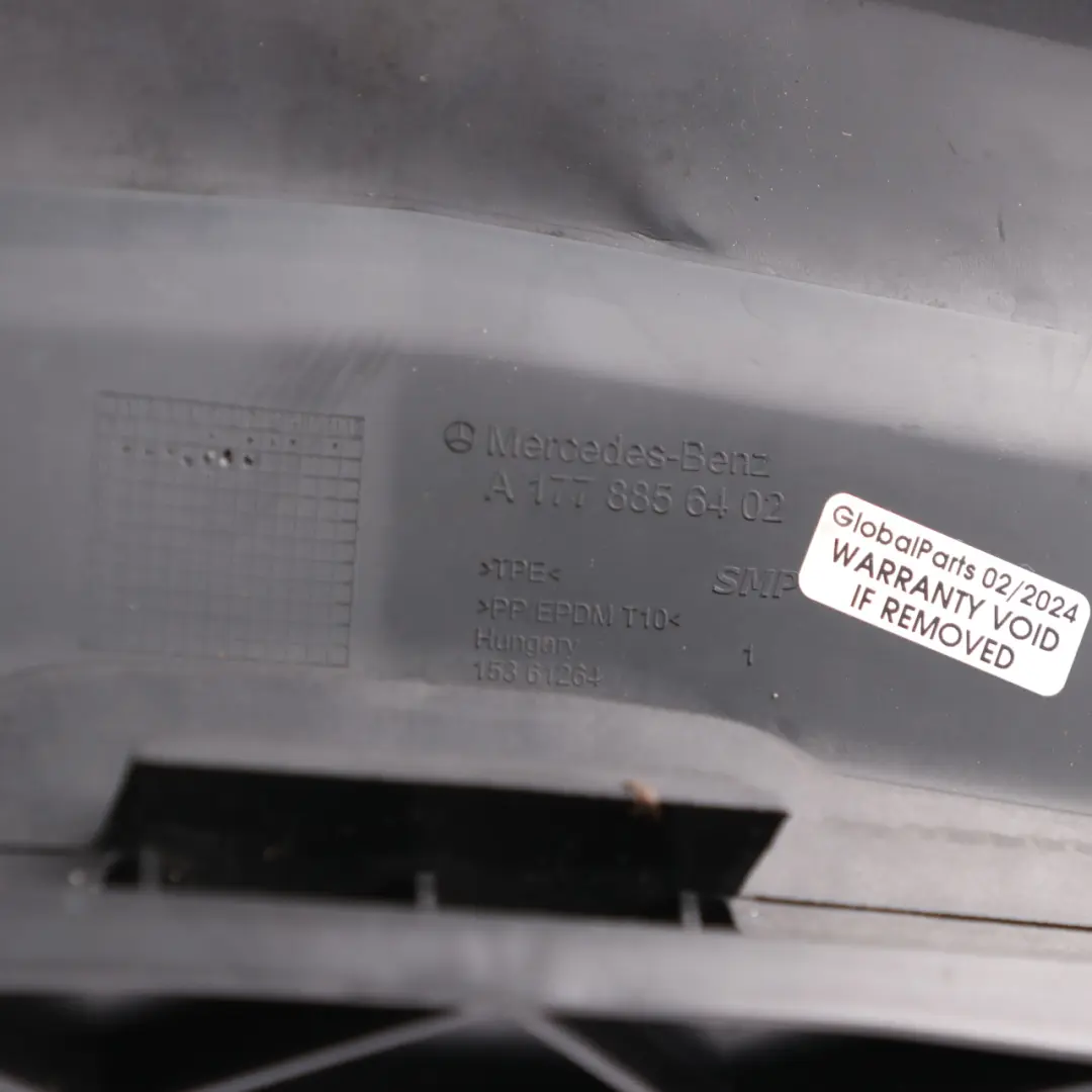 Mercedes W177 Air Intake Panel Lower Radiator Air Intake Duct - SKU A1778856402 - Part number A1778856402
