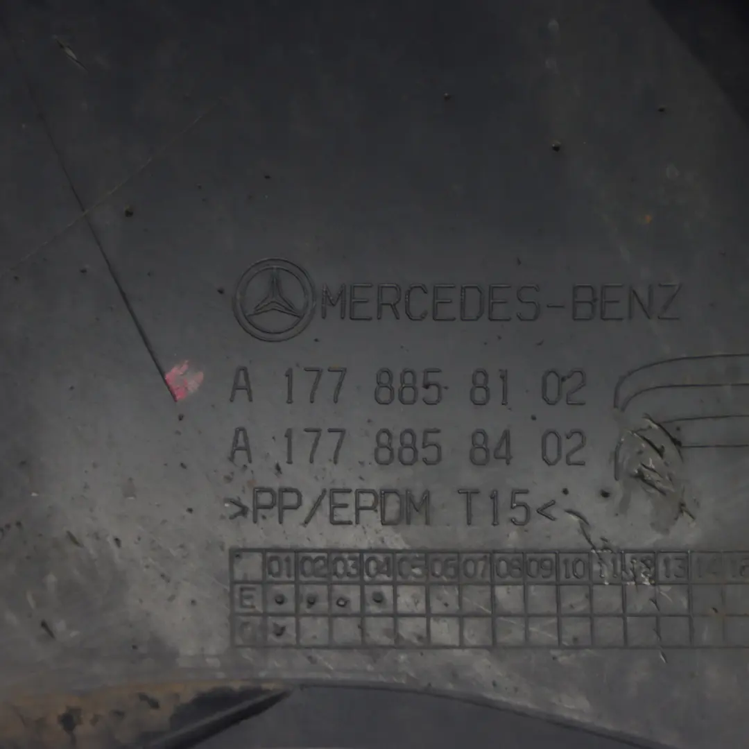 Mercedes W177 Hintere Stoßstange Untere Verkleidung Diffusor Schwarz - SKU A1778858102 - Teilenummer A1778858102