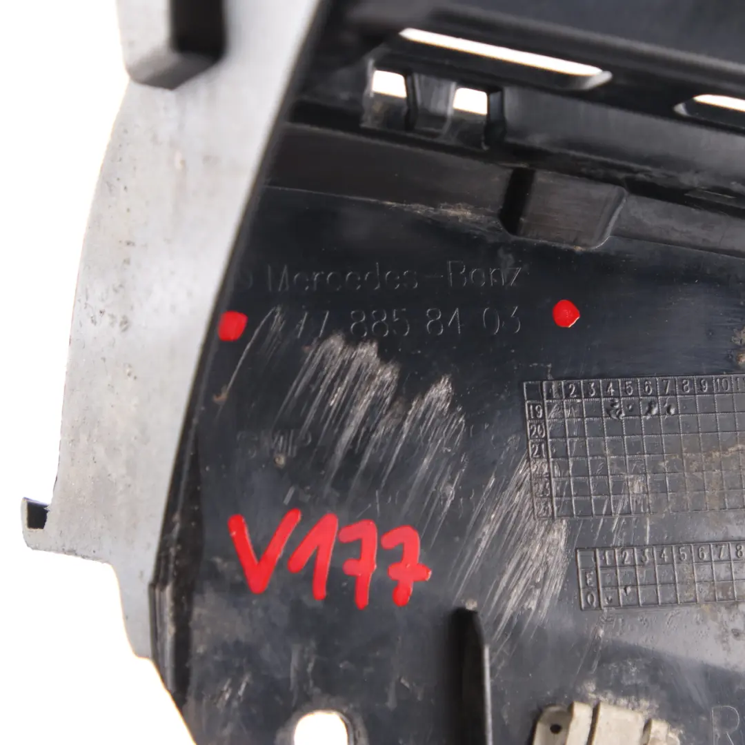 Bumper Guide Right O/S Mount Bracket to Mercedes W177 Saloon AMG Rear with Part number A1778858403 Mercedes W177 Saloon AMG Rear Bumper Guide Right O/S Mount Bracket - SKU A1778858403 - Part number A1778858403