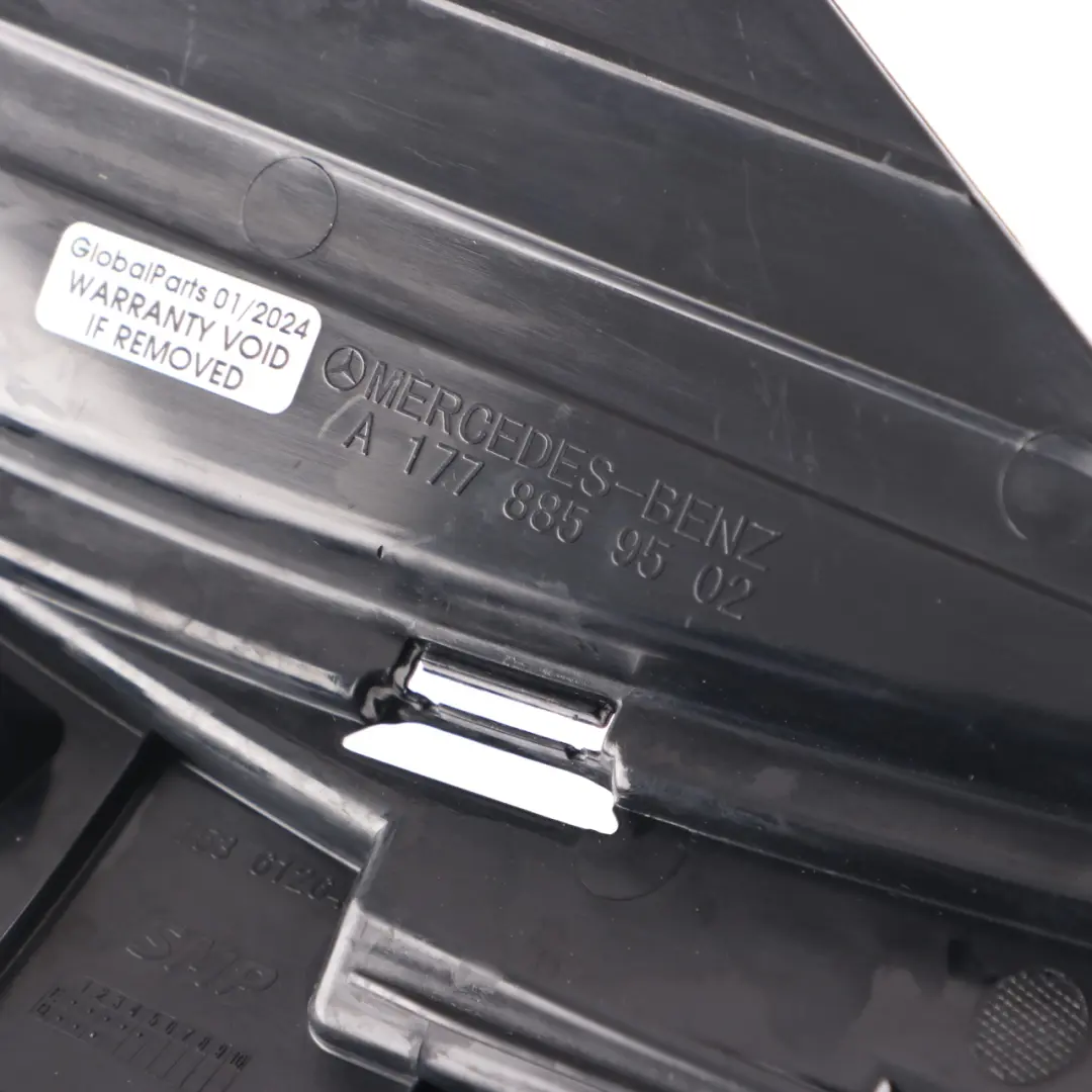 Mercedes W177 Embellecedor parachoques delantero Soporte superior izquierdo - SKU A1778859502 - Número de pieza A1778859502