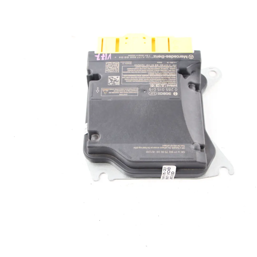 Airbag Module Mercedes V177 W177 C118 Air Bag SRS Control Unit ECU to with Part number A1779000304 Airbag Module Mercedes V177 W177 C118 Air Bag SRS Control Unit ECU - SKU A1779000304 - Part number A1779000304
