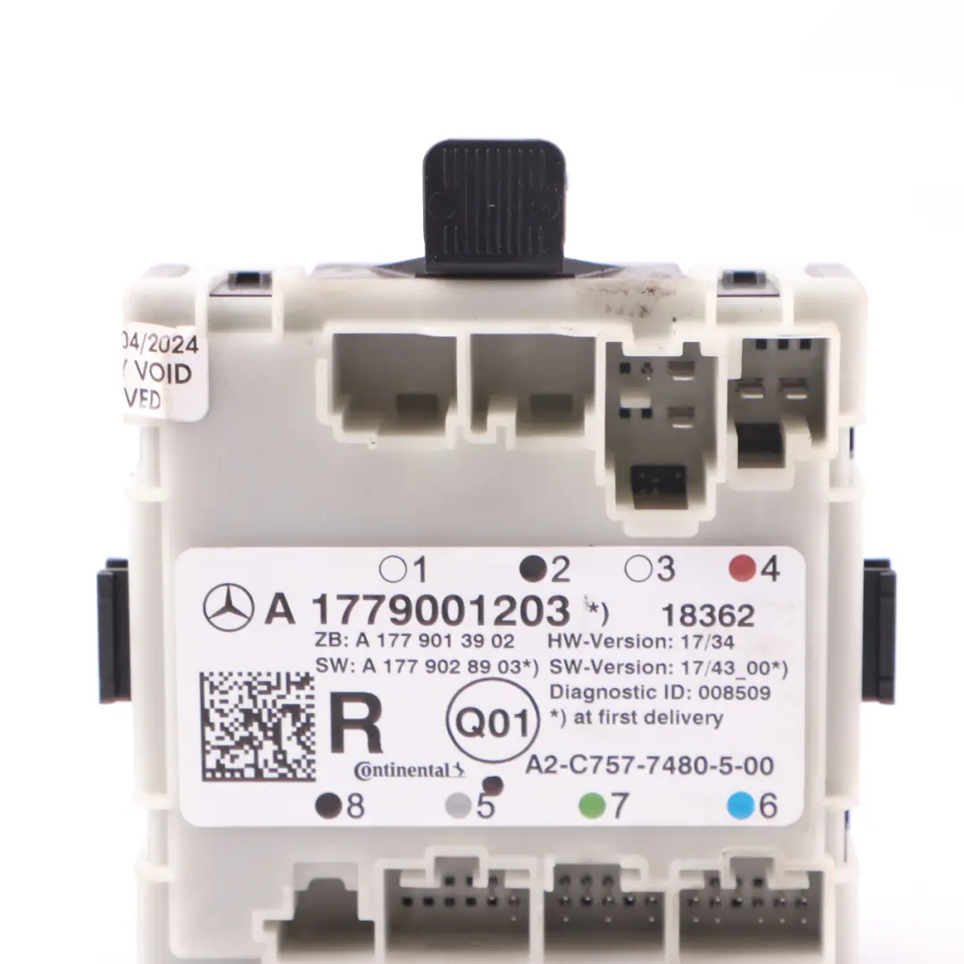 Türsteuerungsmodul Hinten Links Rechts für Mercedes W177 mit Teilenummer A1779001203 Mercedes W177 Türsteuerungsmodul Hinten Links Rechts - SKU A1779001203 - Teilenummer A1779001203