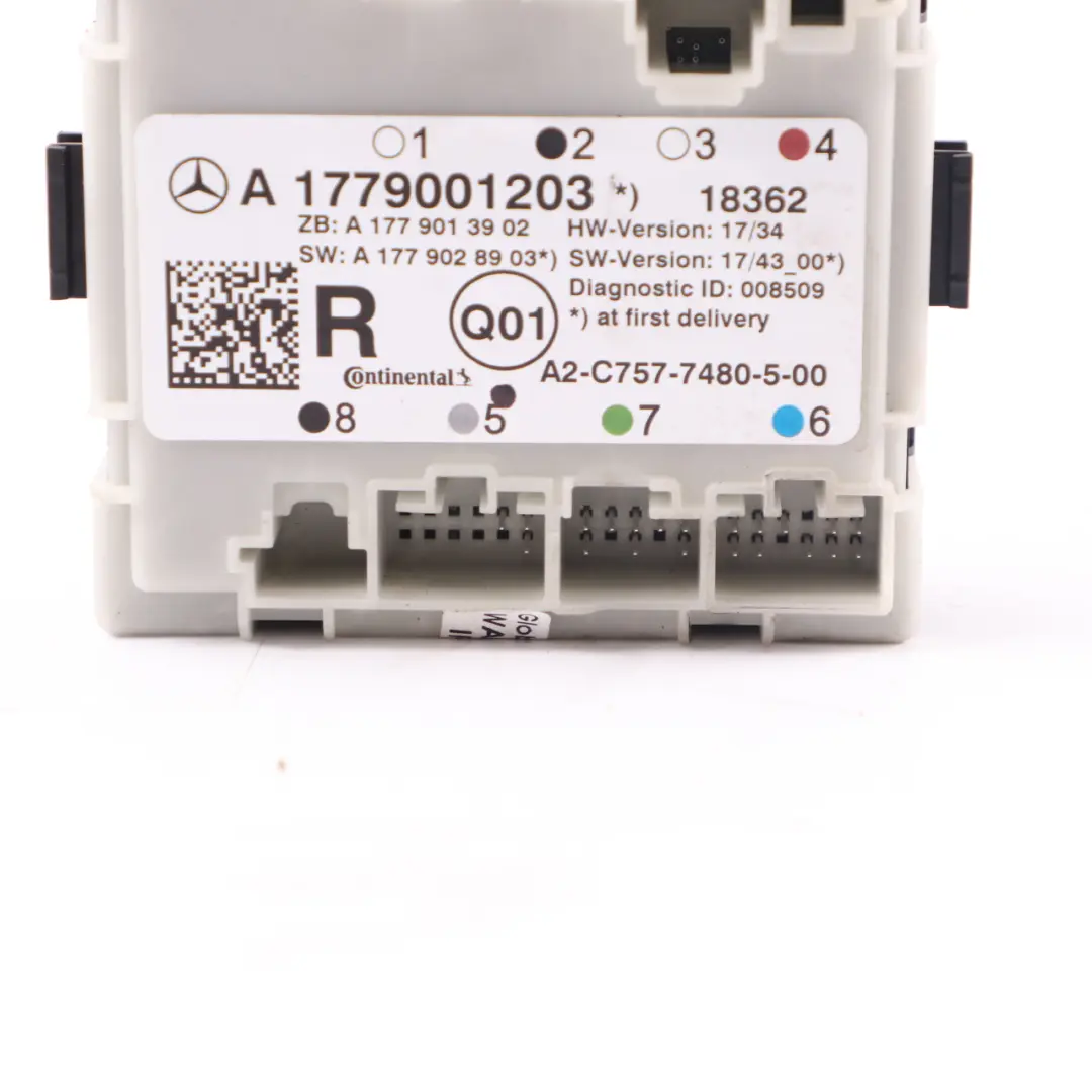 Mercedes W177 Modulo Controllo Porta Posteriore Sinistra Destra - SKU A1779001203 - Numero di parte A1779001203