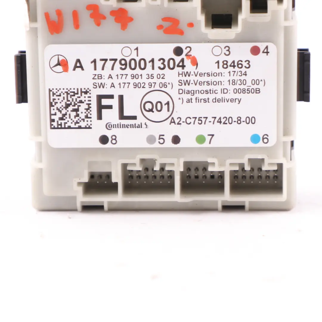  Door Module Mercedes C118 W177 W247 Front Left N/S Control Unit - SKU A1779001304 - Part number A1779001304