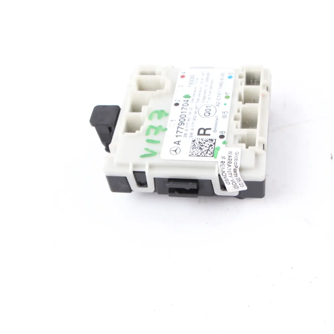 Modulo porta posteriore destra Unità di controllo per Mercedes V177 con numero di parte A1779001704 Mercedes V177 Modulo porta posteriore destra Unità di controllo - SKU A1779001704 - Numero di parte A1779001704