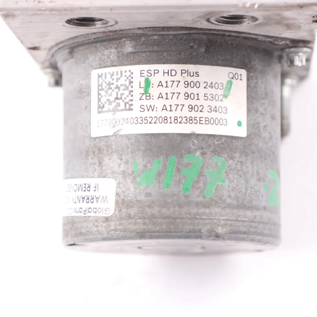 Bomba freno ABS Módulo unidad hidráulica A1779002305 A1779019102 para Mercedes W177 con número de pieza A1779002403 Mercedes W177 Bomba freno ABS Módulo unidad hidráulica A1779002305 A1779019102 - SKU A1779002403 - Número de pieza A1779002403