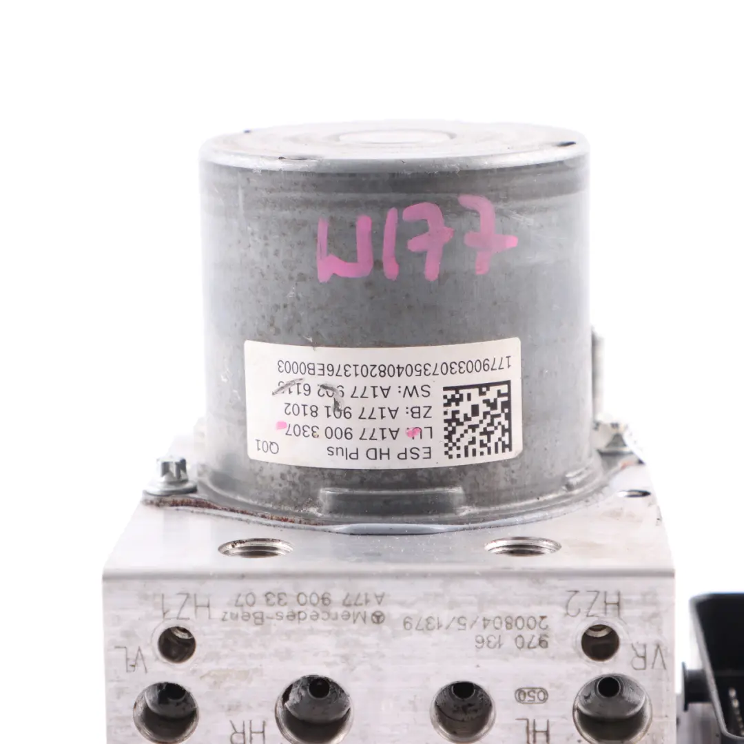 Bremspumpe ESP ABS Hydro Bremsen Steuergerät für Mercedes W177 W247 mit Teilenummer A1779003307 Mercedes W177 W247 Bremspumpe ESP ABS Hydro Bremsen Steuergerät - SKU A1779003307 - Teilenummer A1779003307