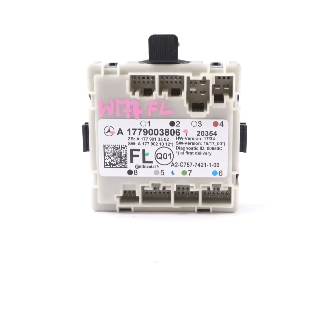 Door Module Mercedes C118 W177 W247 Front Left N/S Control Unit to with Part number A1779003806 Door Module Mercedes C118 W177 W247 Front Left N/S Control Unit - SKU A1779003806 - Part number A1779003806