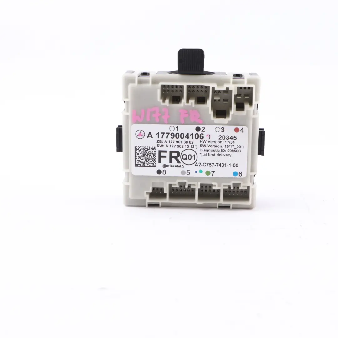 Mercedes C118 W177 W247 Módulo puerta Unidad control delantera derecha - SKU A1779004106 - Número de pieza A1779004106