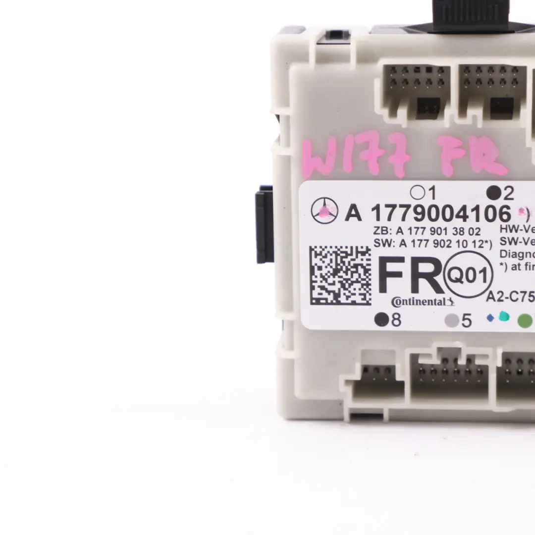 Türmodul vorne rechts Steuergerät für Mercedes C118 W177 W247 mit Teilenummer A1779004106 Mercedes C118 W177 W247 Türmodul vorne rechts Steuergerät - SKU A1779004106 - Teilenummer A1779004106