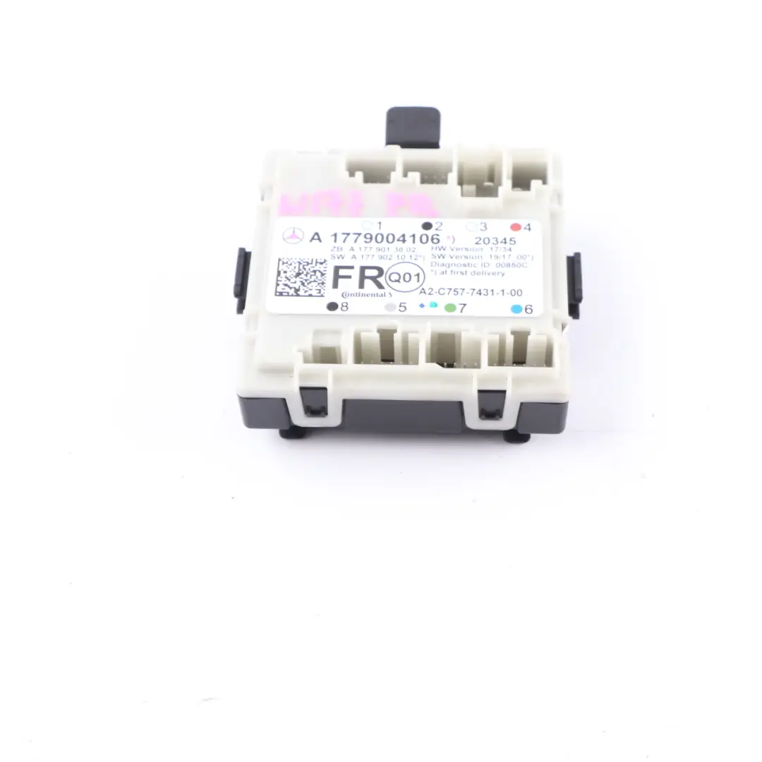 Modulo porta Unità controlo anteriore destra per Mercedes C118 W177 W247 con numero di parte A1779004106 Mercedes C118 W177 W247 Modulo porta Unità controlo anteriore destra - SKU A1779004106 - Numero di parte A1779004106