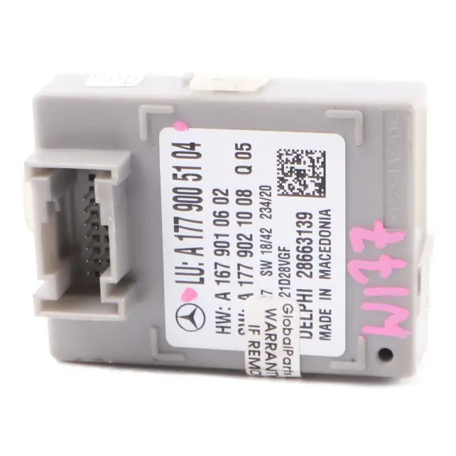 Illuminazione ambientale Modulo controllo ECU per Mercedes W177 con numero di parte A1779005104 Mercedes W177 Illuminazione ambientale Modulo controllo ECU - SKU A1779005104 - Numero di parte A1779005104