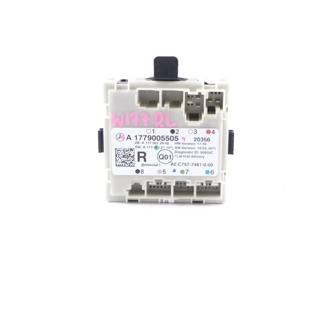 Door Module Mercedes W177 W247 Rear Left Right N/O/S Control Unit  - SKU A1779005505 - Part number A1779005505