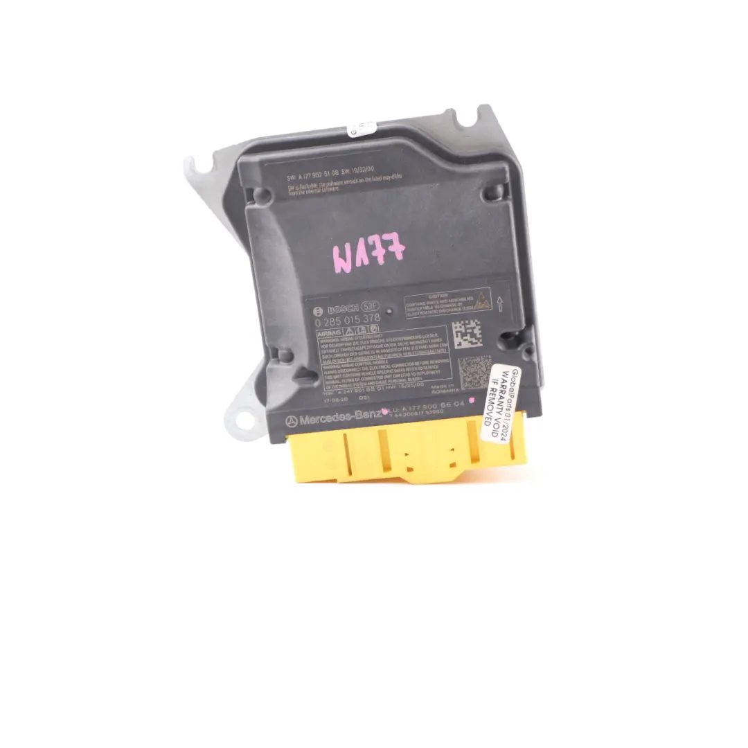 Retrattore bloccaggio della cintura dell'airbag Modulo controllo per Mercedes W246 con numero di parte A1779006604 Mercedes W246 Retrattore bloccaggio della cintura dell'airbag Modulo controllo - SKU A1779006604 - Numero di parte A1779006604