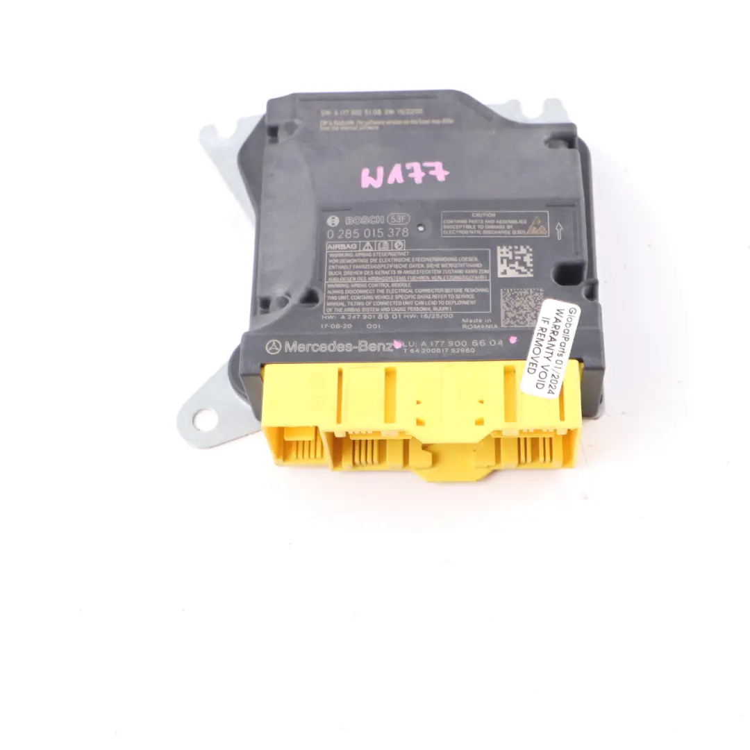 Module commande rétracteur Verrouillage de la ceinture d'airbag pour Mercedes W246 à propos du numéro de pièce A1779006604 Mercedes W246 Module commande rétracteur Verrouillage de la ceinture d'airbag - SKU A1779006604 - Numéro de pièce A1779006604