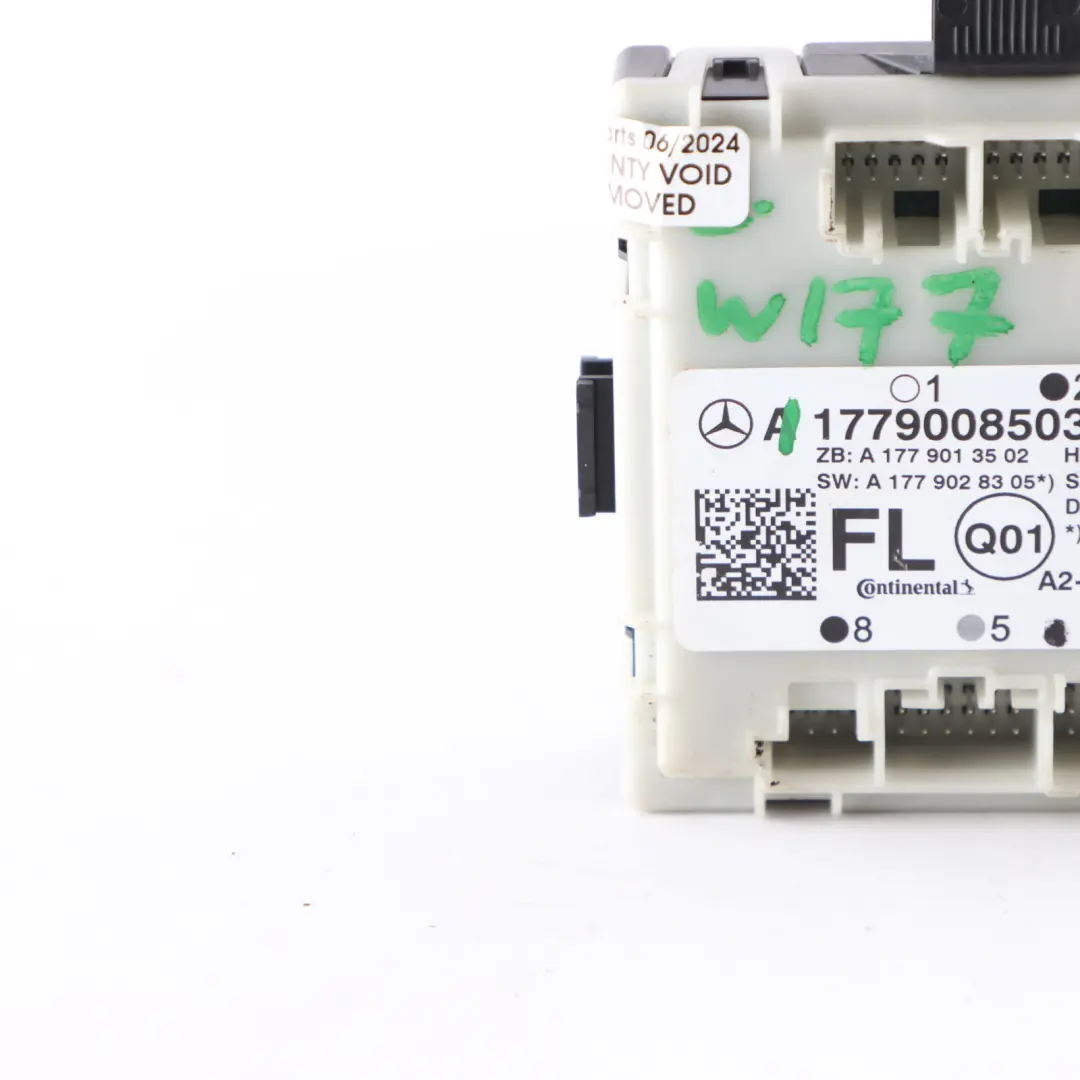 Class W177 Door Control Module Front Left to Mercedes A with Part number A1779008503 Mercedes A Class W177 Door Control Module Front Left - SKU A1779008503 - Part number A1779008503